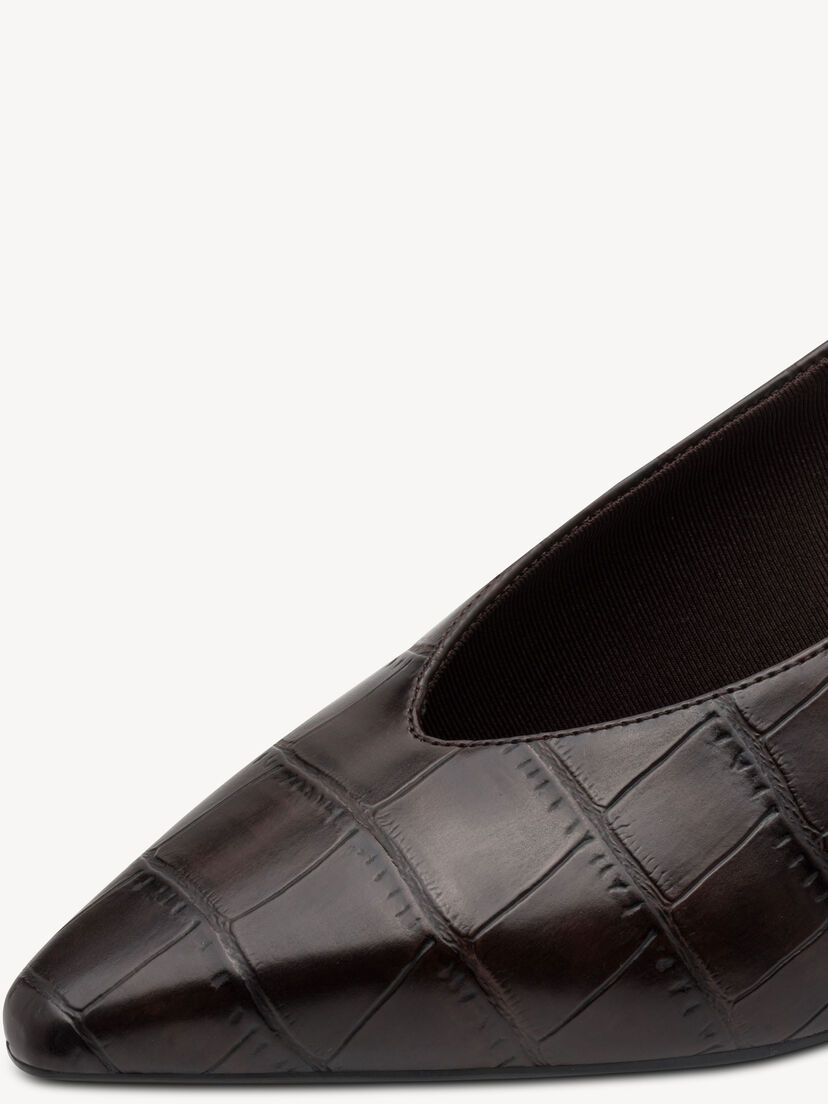 Slingpumps - bruin, MOCCA CROCO, hi-res