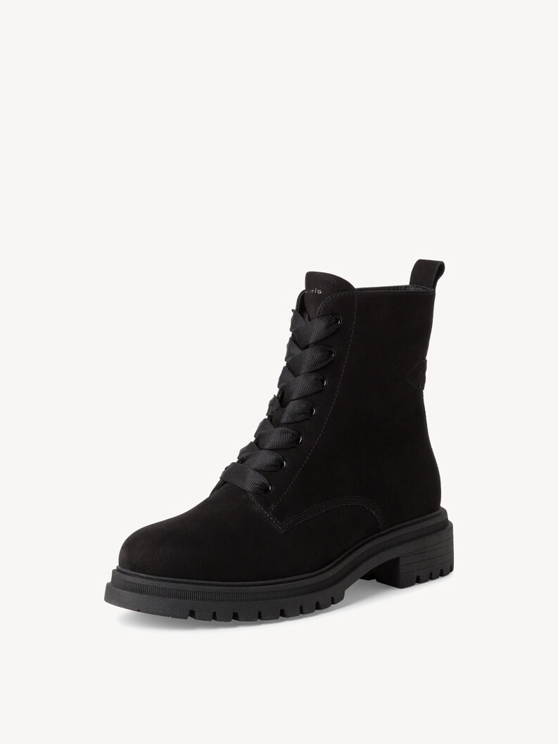 Bottine en cuir - noir, BLACK, hi-res