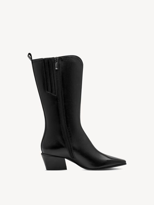Boots, BLACK LEATHER, hi-res