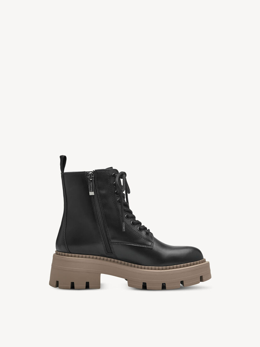 Enkellaarsje - zwart, BLACK, hi-res