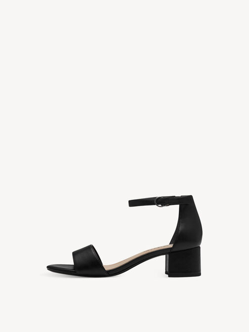 Heeled sandal, BLACK MATT, hi-res