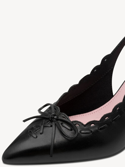 sling pumps, BLACK, hi-res