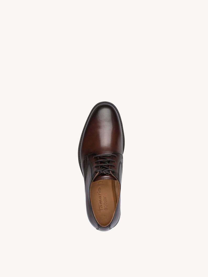 Derbie en cuir - marron, 304, hi-res