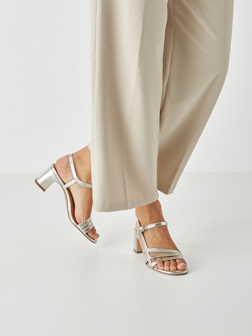 Sandaaltje - metallic, PLATINUM, hi-res