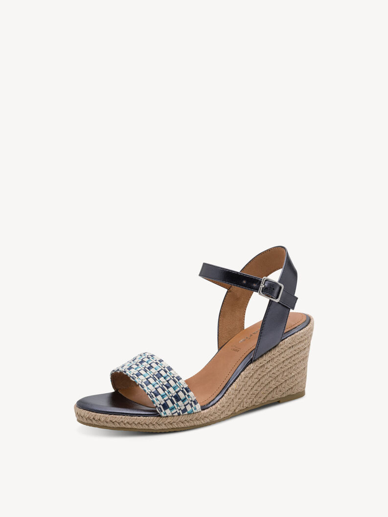 Heeled sandal - blue, BLUE COMB, hi-res