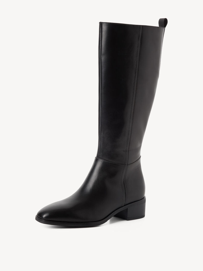 Leren Laarzen - zwart, BLACK LEATHER, hi-res