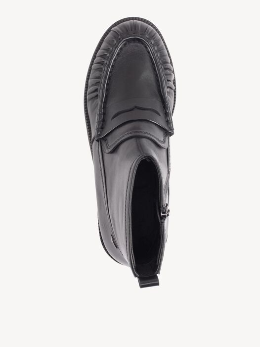 Enkellaarsje, BLACK LEATHER, hi-res