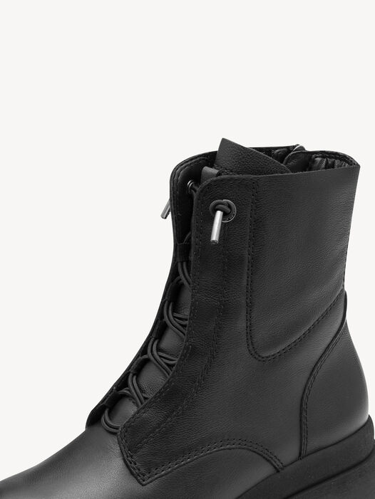 Enkellaarsje, BLACK LEATHER, hi-res