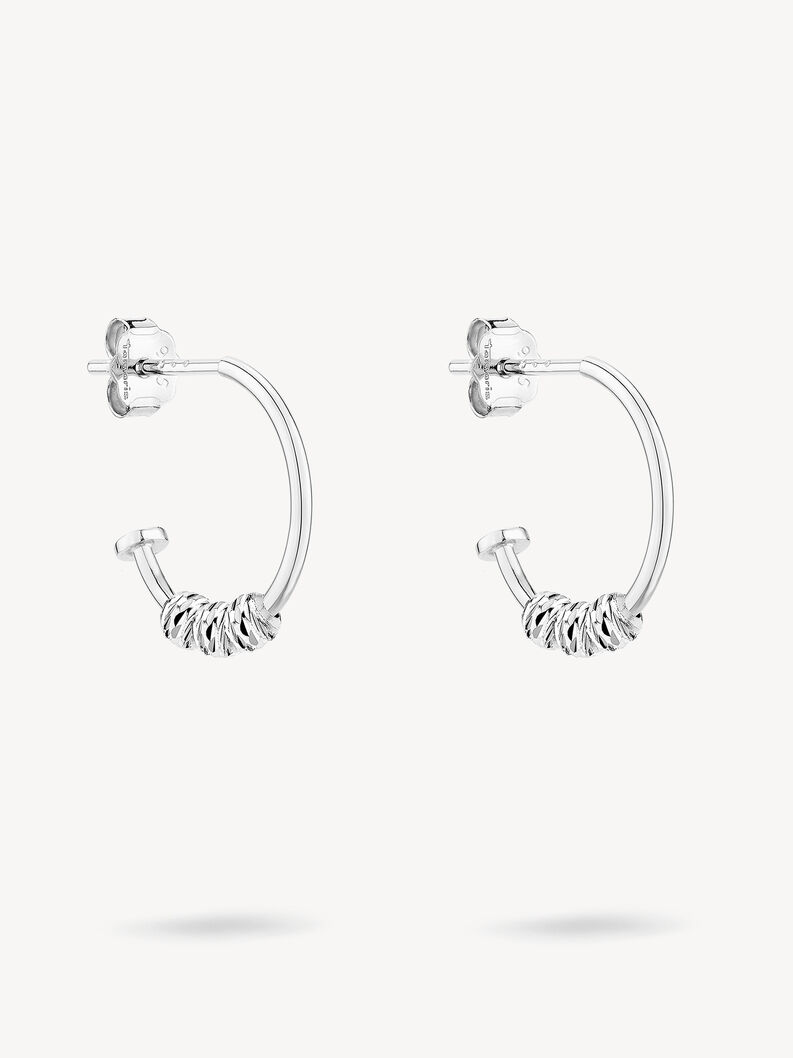 Creole earring - silver, silber, hi-res