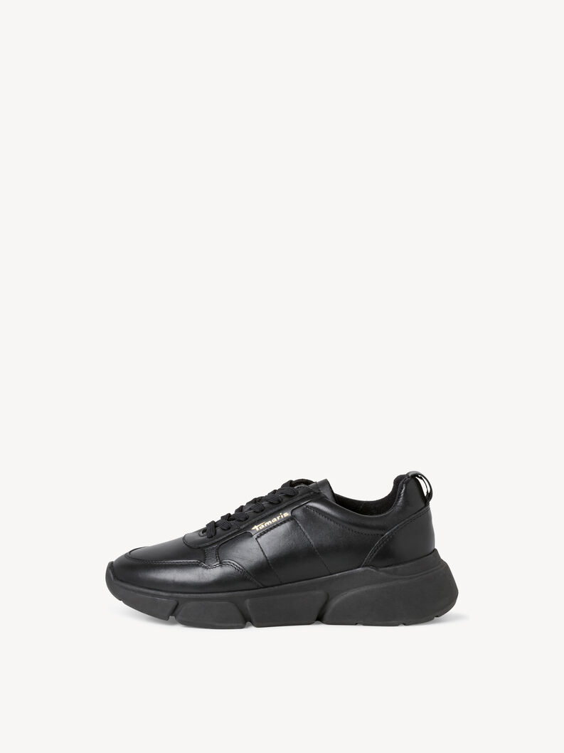 Leather Sneaker - black, BLK LEATH. UNI, hi-res