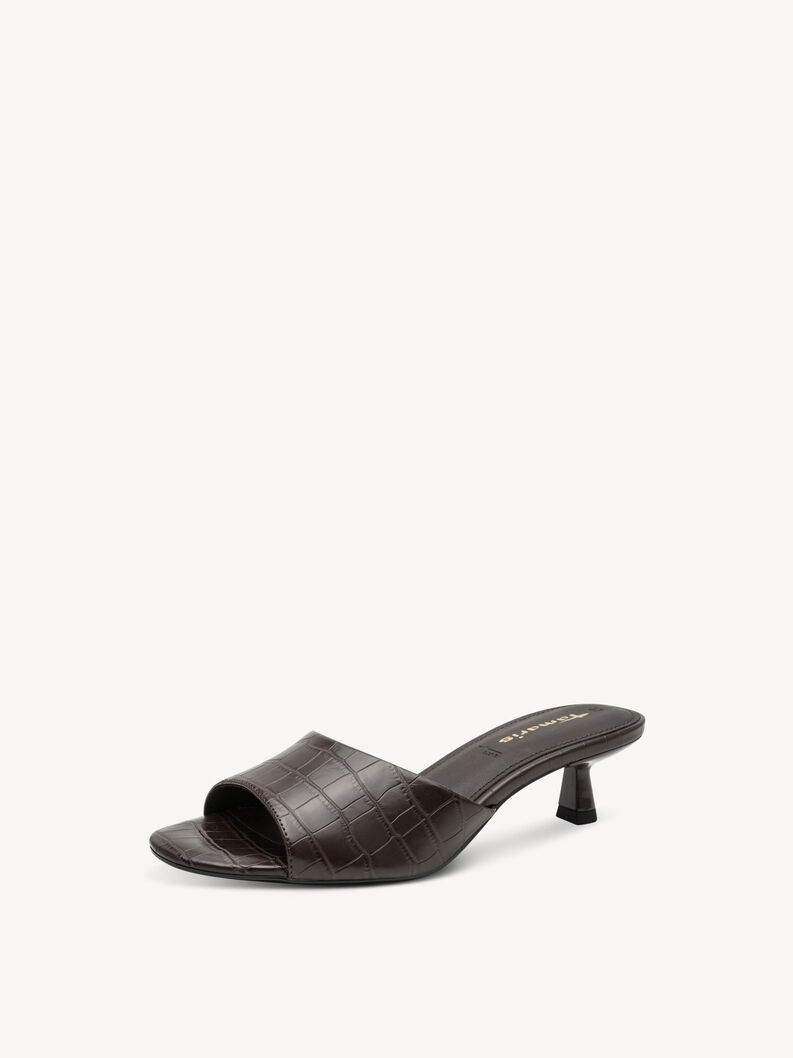 Pantolette - braun, MOCCA CROCO, hi-res