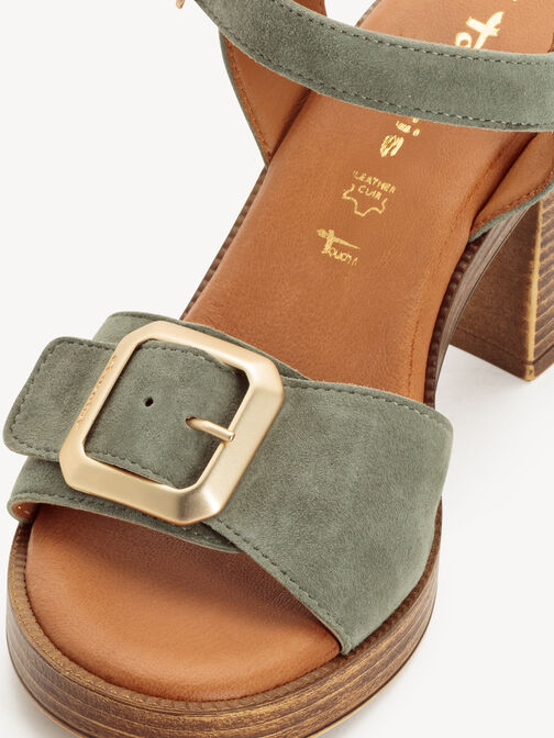 Heeled sandal, OLIVE, hi-res