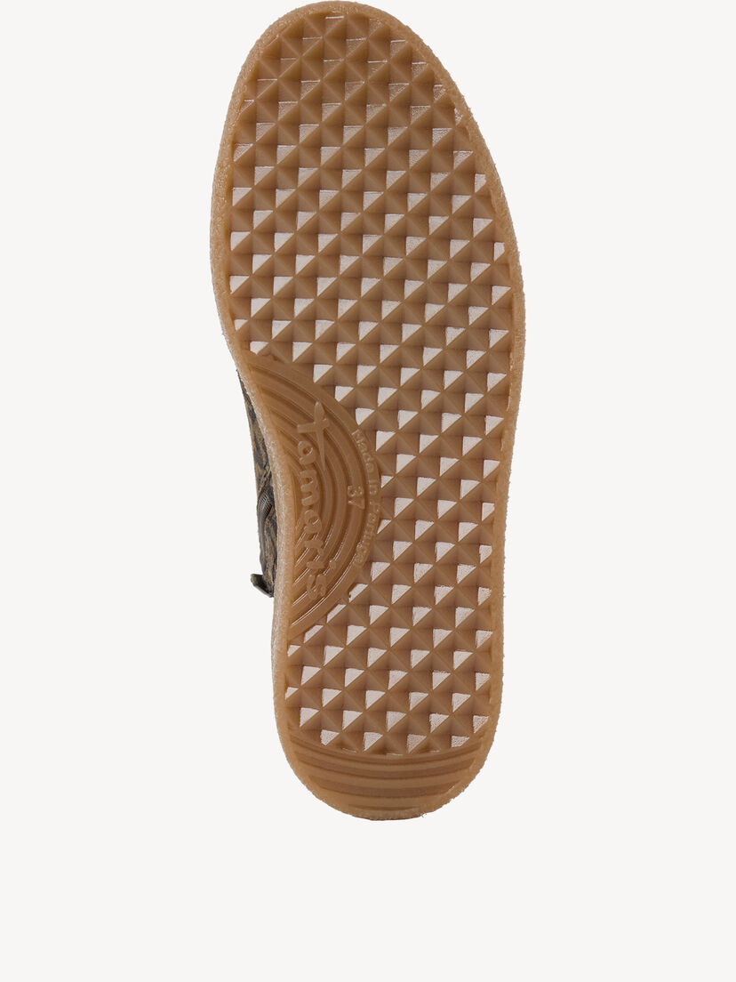 Leren Enkellaarsje - groen, OLIVE LEOPARD, hi-res