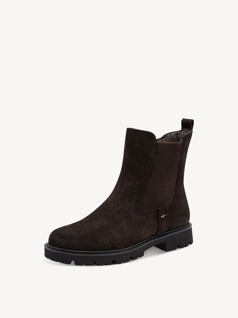 Leren Chelseaboot - bruin, MOCCA SUEDE, hi-res