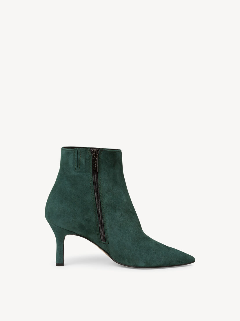 Leren Enkellaarsje - groen, GREEN, hi-res