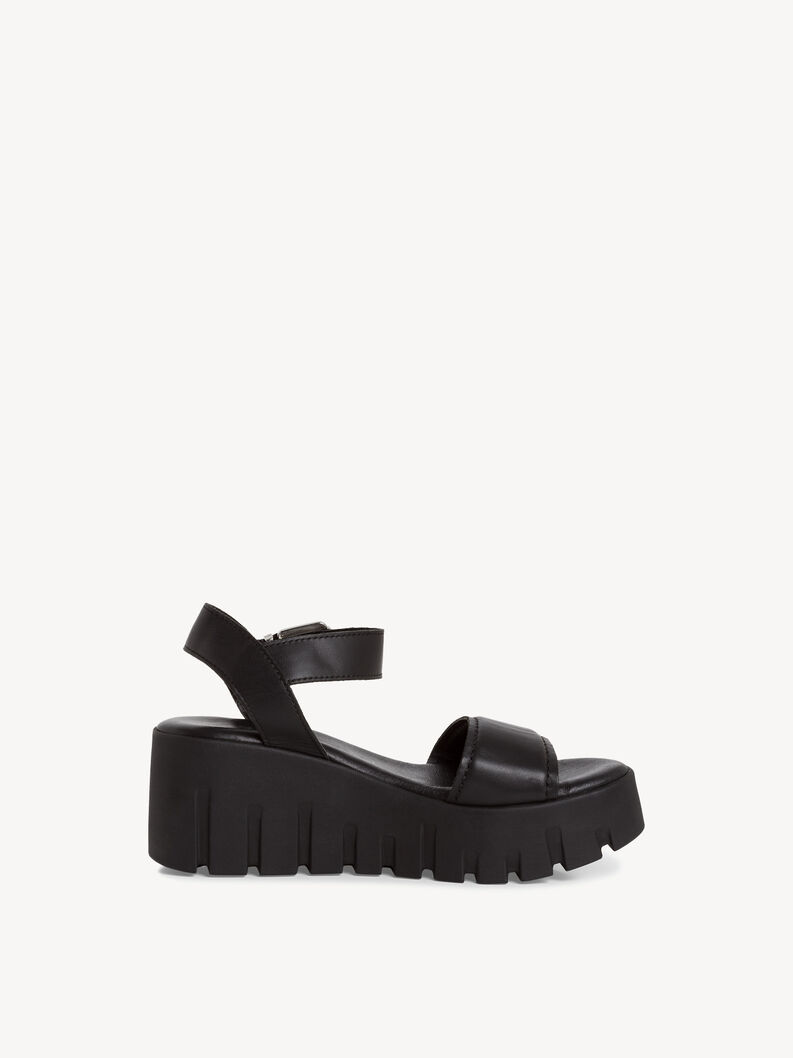 Sandalette, BLACK LEATHER, hi-res