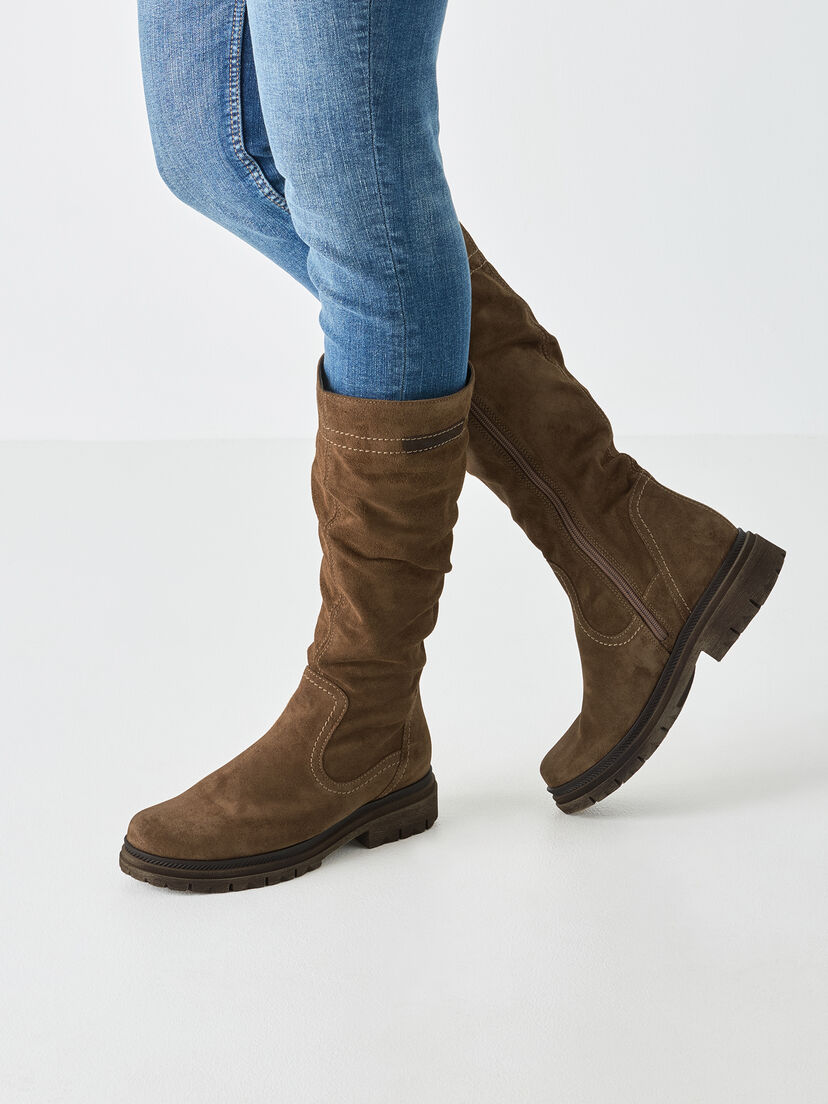 Leren Laarzen bruin 1-25606-45-300: Tamaris Laarzen online kopen!