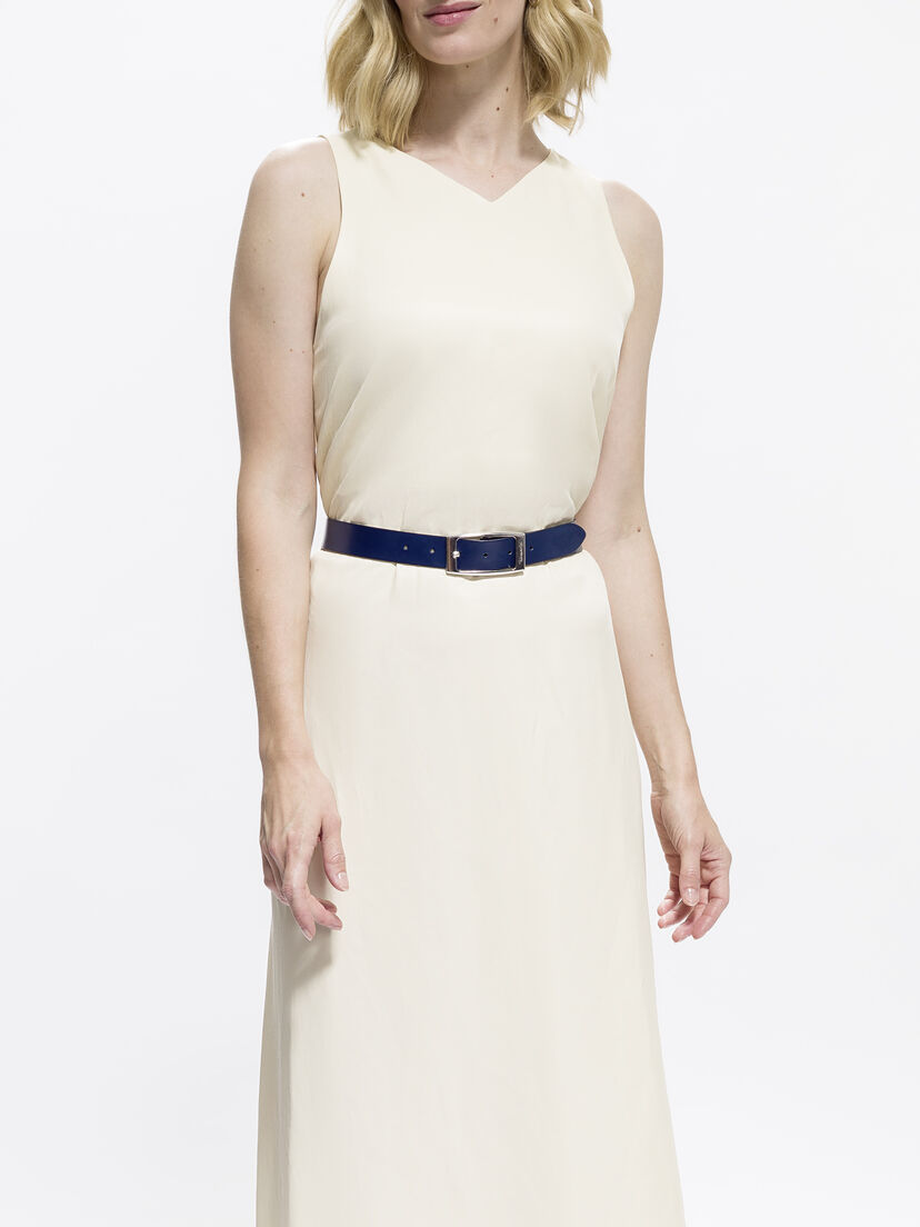 Leren Riem - blauw, petrol blau, hi-res