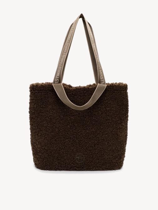 Shopping bag, brown, hi-res