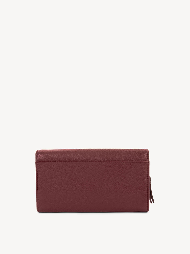 Leather Wallet - red, wine, hi-res