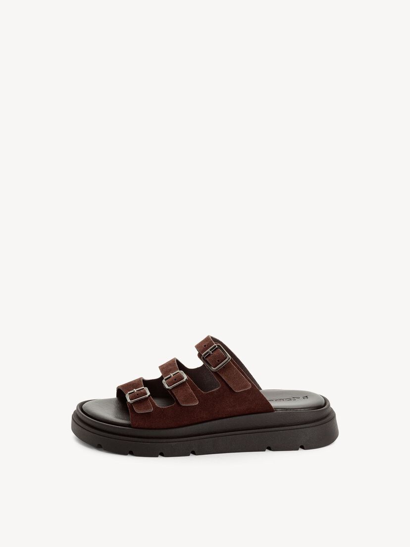 Leren Slipper - bruin, 304, hi-res