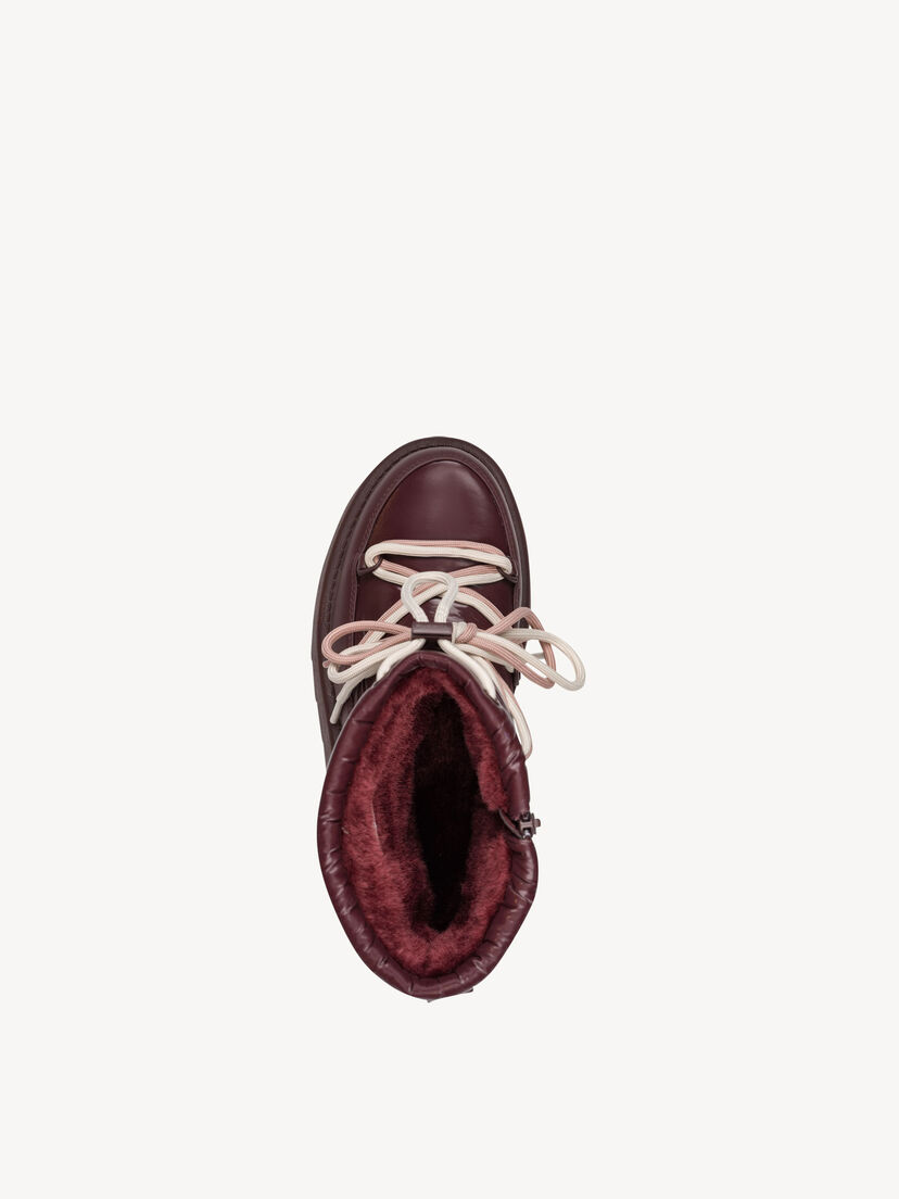 Enkellaarsje - rood warme voering, MERLOT, hi-res