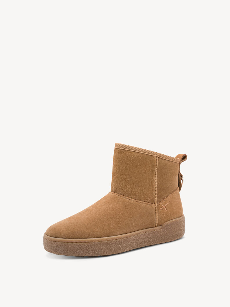 Leather Bootie - brown warm lining, 310, hi-res