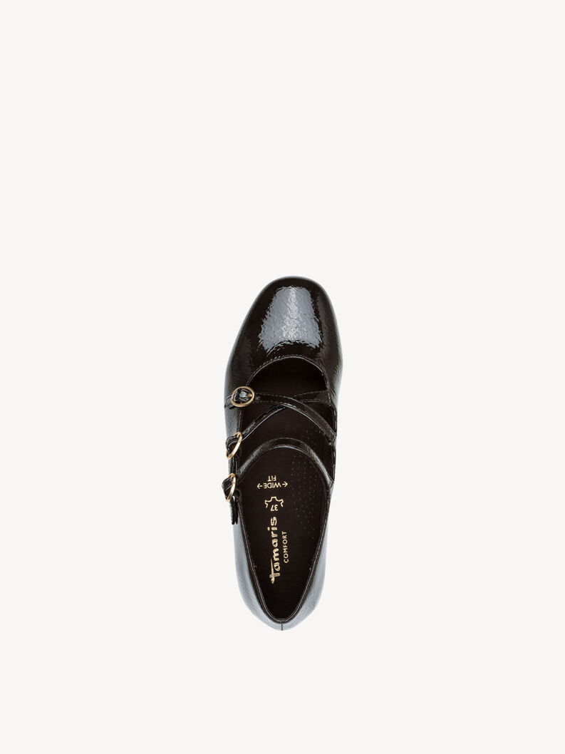 Ballerina - brown, MOCCA PATENT, hi-res