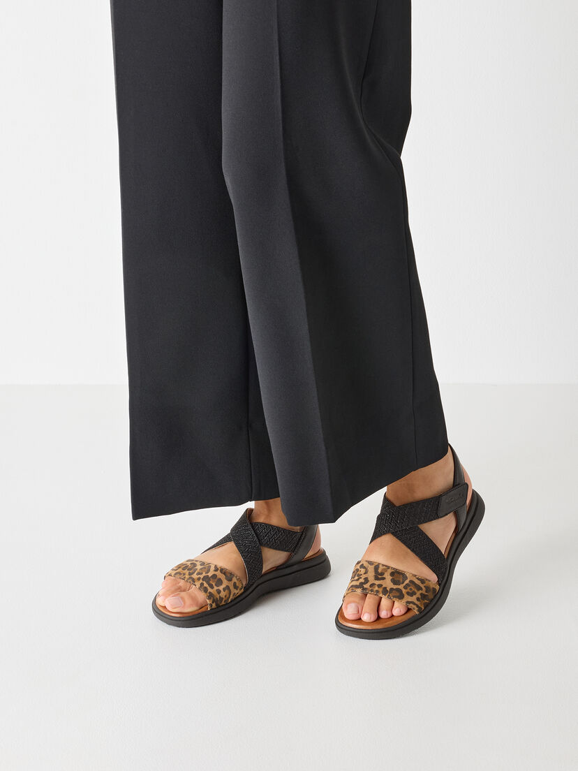 Sandaal, BLACK/LEO, hi-res