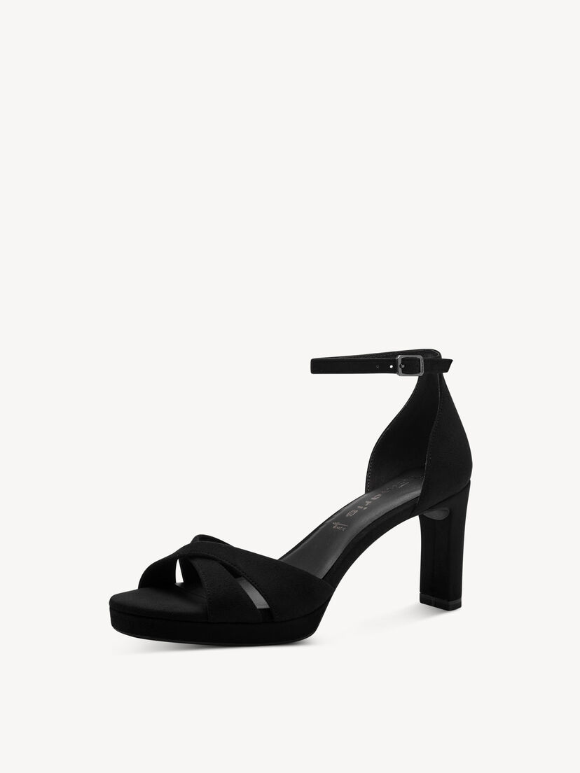 Sandaaltje - zwart, BLACK, hi-res