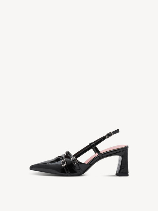 sling pumps, BLACK, hi-res