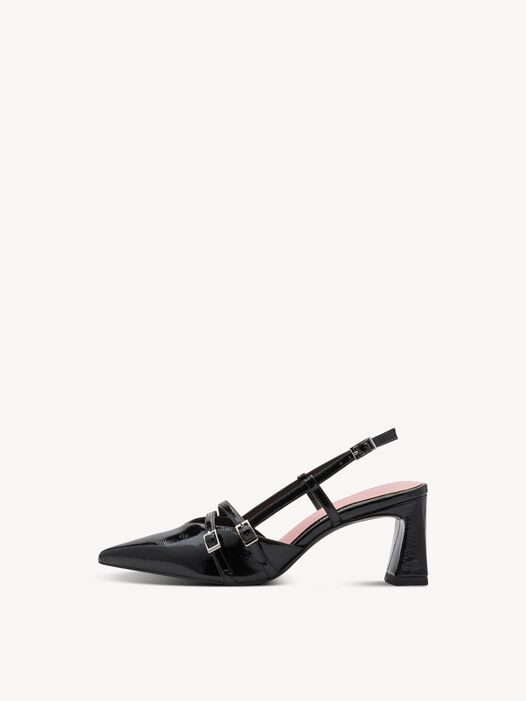 Slingpumps, BLACK, hi-res