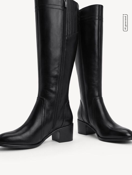 Laarzen, BLACK LEATHER, hi-res