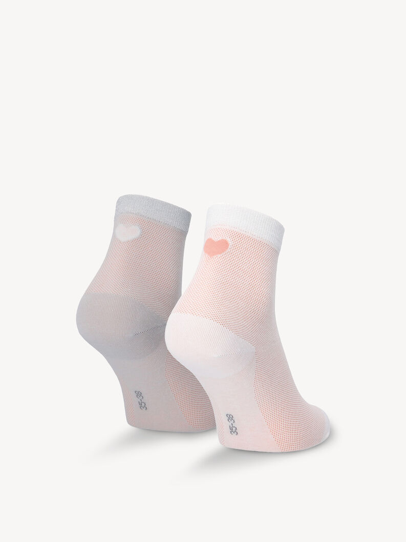Socks 2-pack - multicolor, white/grey, hi-res