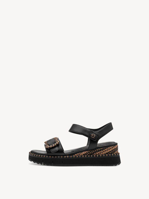 Heeled sandal, BLACK, hi-res