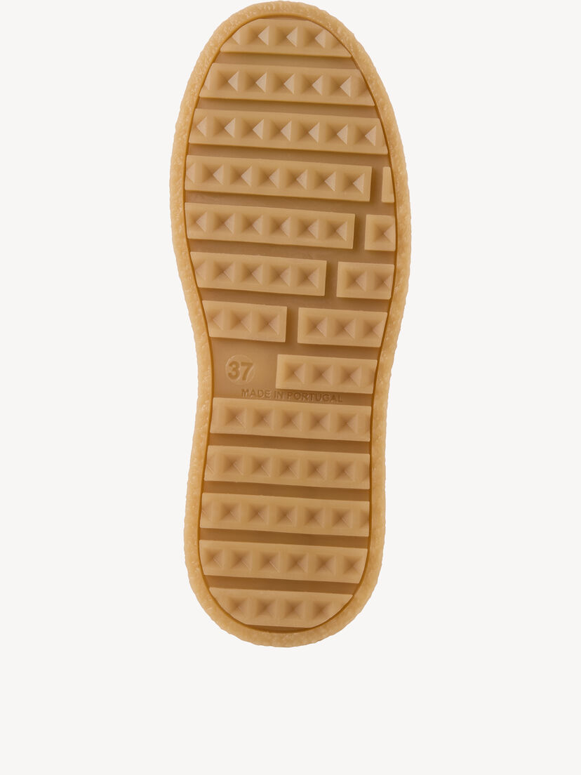 Leren Enkellaarsje - beige warme voering, beige, hi-res