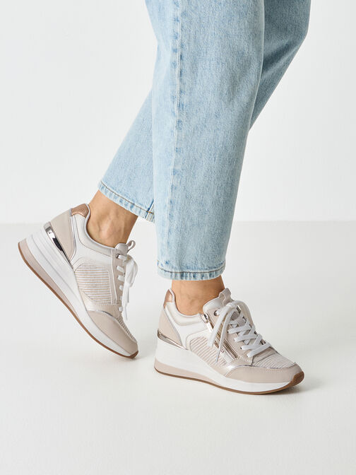 Sneaker, BEIGE COMB, hi-res