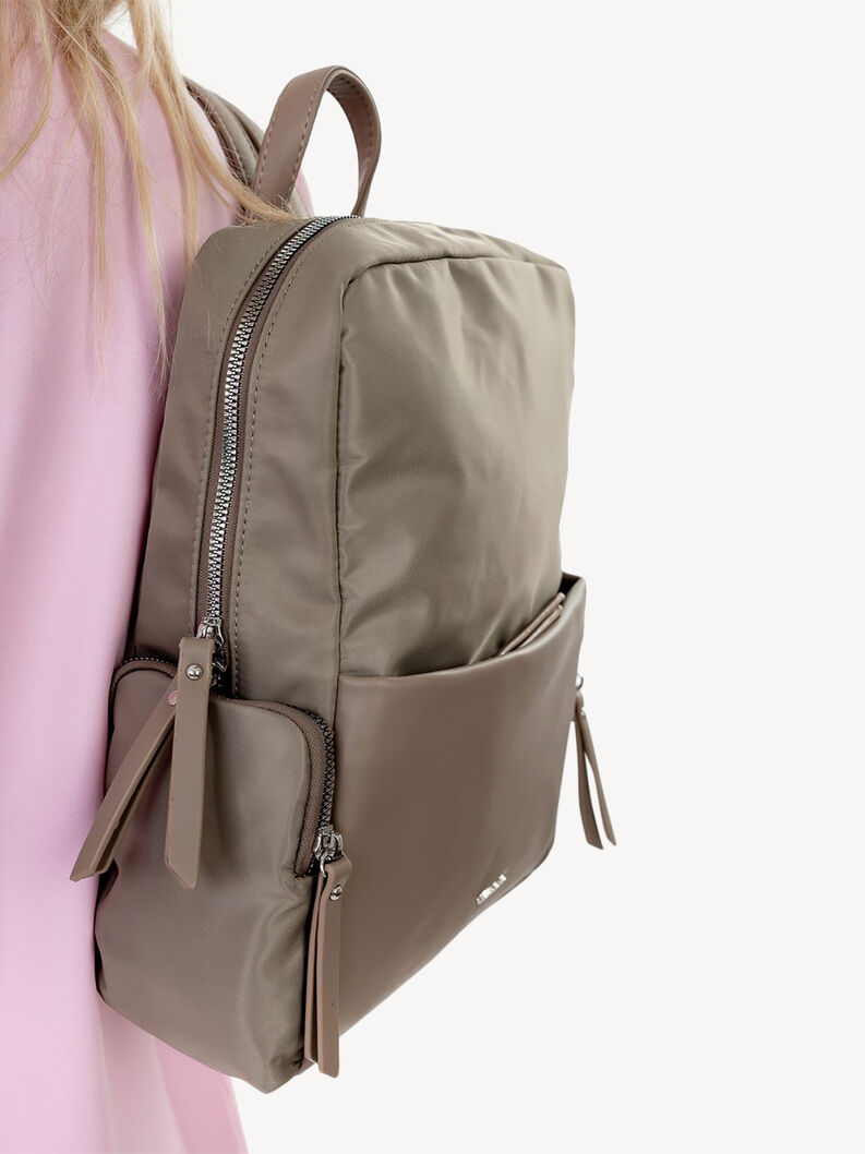 Rucksack - beige, darktaupe, hi-res