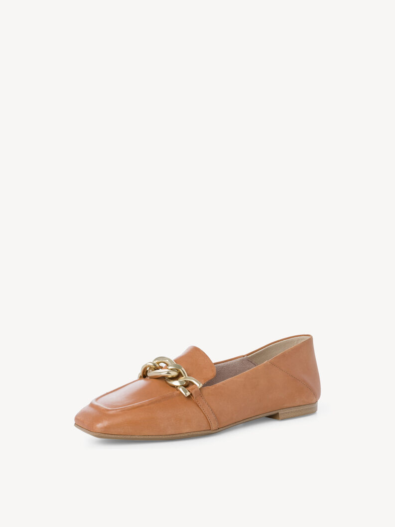 Leather Slipper - brown, MUSCAT, hi-res