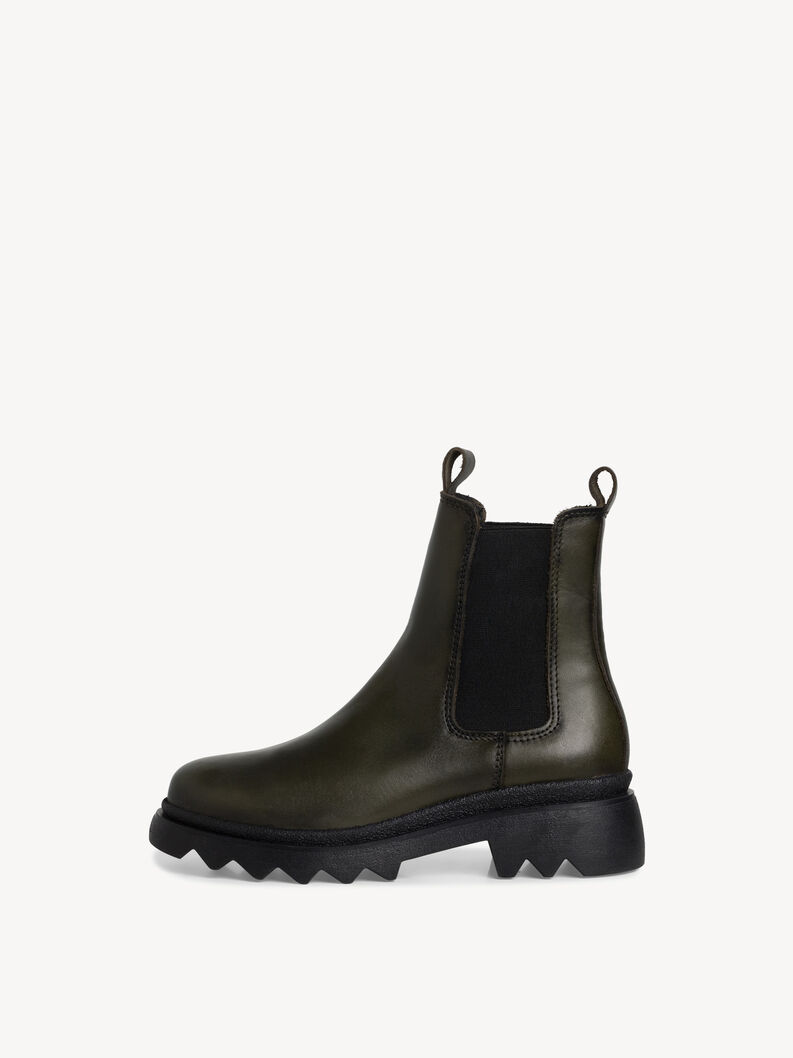 Leather Chelsea boot - green, OLIVE, hi-res