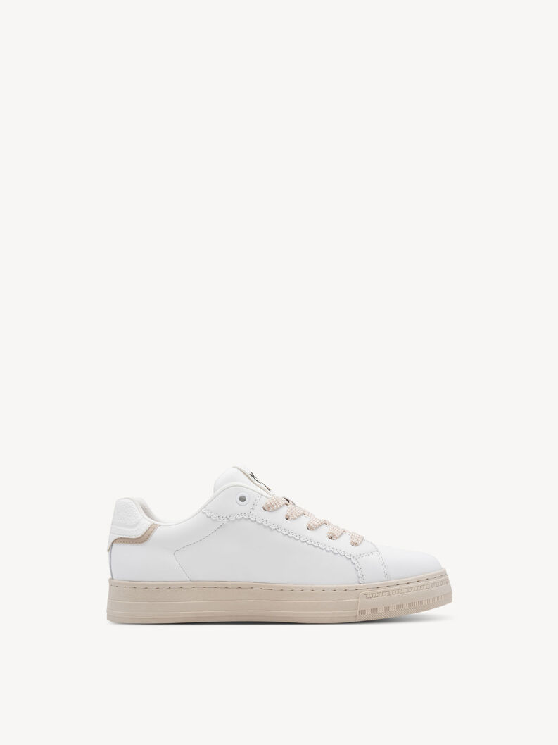 Sneaker, WHITE LEATHER, hi-res