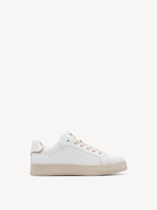 Sneaker, WHITE LEATHER, hi-res