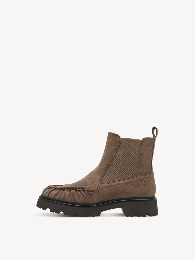 Leren Chelseaboot - beige, TAUPE, hi-res