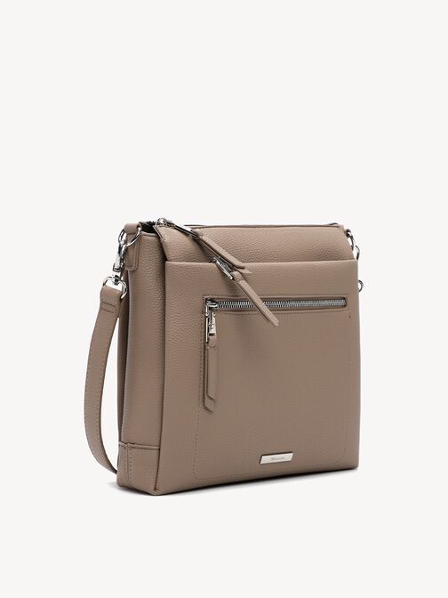 Skuldertaske, taupe, hi-res