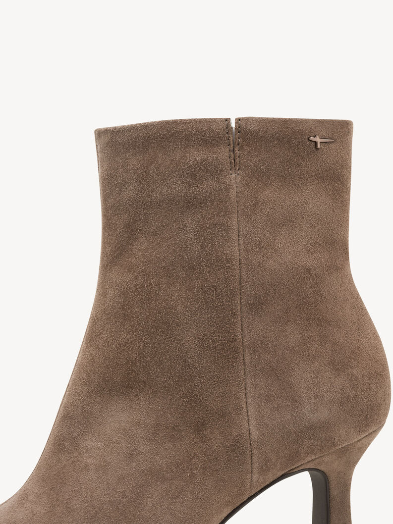Bottine en cuir - beige, TAUPE, hi-res