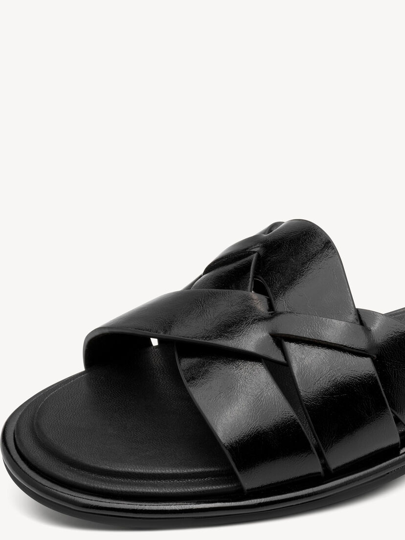Slipper - zwart, BLACK, hi-res