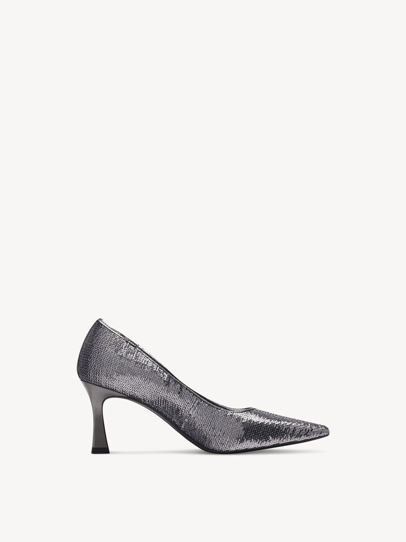 Pumps - metallic, PEWTER, hi-res