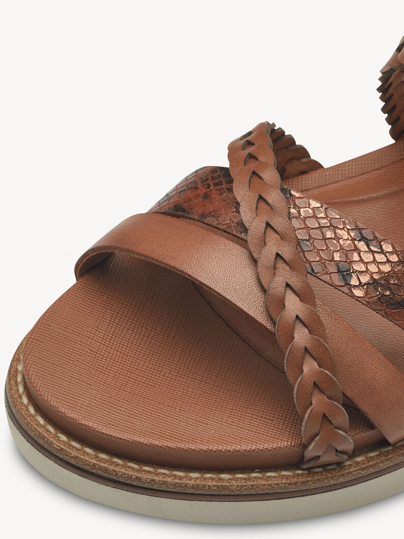 Sandale à talon, COGNAC, hi-res