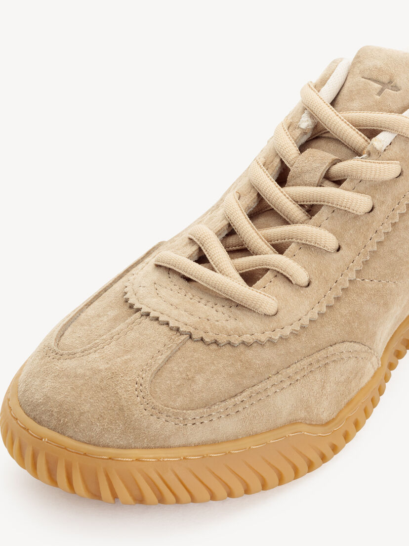 Leren Sneaker - beige, TAUPE, hi-res