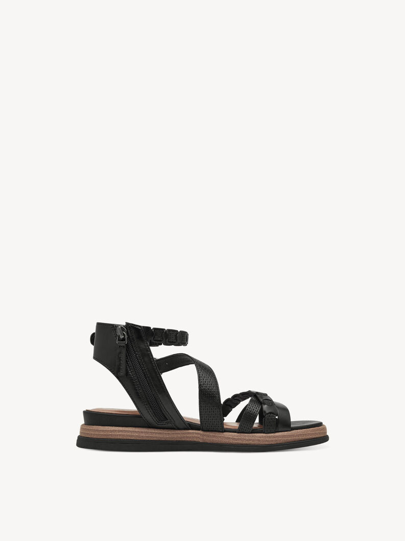 Sandale à talon - noir, BLACK, hi-res